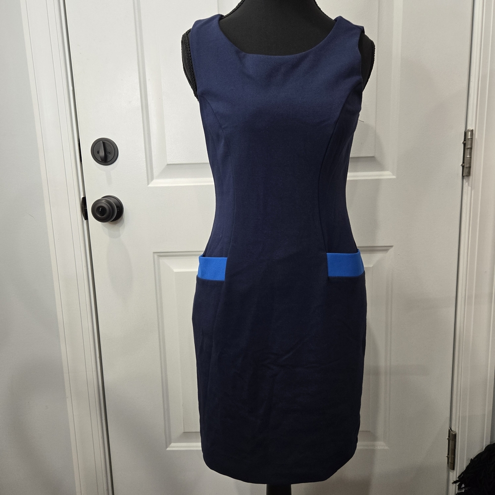 Lilly Pulitzer Women's Allaine Sleeveless Shift Dress Navy Blue Size XS